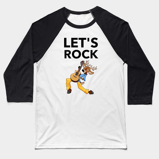 Let's Rock Baseball T-Shirt by Jitesh Kundra